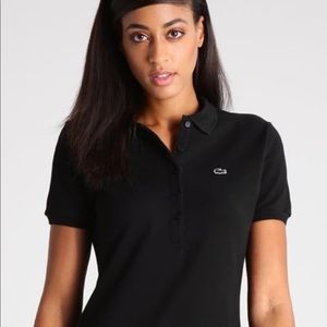 Lacoste Black Polo Pique Dress